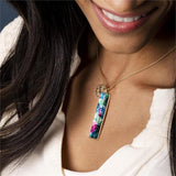DEMDACO Hydrangea Hope ArtLifting Necklace - 30in Supporting Artist w Disabilities