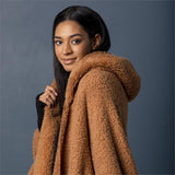 DEMDACO Sherpa Camel Hooded Wrap with Fitted Wrist