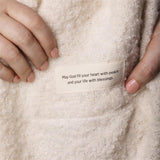 DEMDACO Faith Cream Prayer Wrap - 42x31 inch