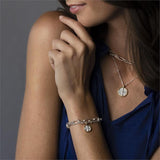 DEMDACO Layered Cross Prayer Silver Bracelet - 7in