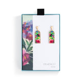 DEMDACO Hydrangea Drop Earrings 1.5"