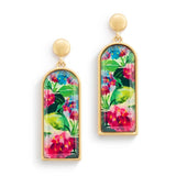 DEMDACO Hydrangea Drop Earrings 1.5"