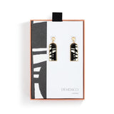 DEMDACO Bold Black White Artlifting Earrings 1.5"