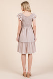 Lime N Chili Ruffle Smock Dress