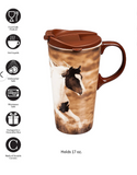 Running Horse 17 oz Travel Mug in Gift Box