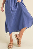 Aemi + CO Gauze Slit Sleeveless Dress Open Back Small