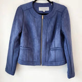 Andrew Marc Faux Suede Indigo Jacket Size Large
